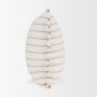71444 - Willow 20x20 Square Cream w/ Camel Stripes Decorative Pillow Cover