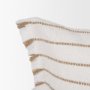 71445 - Willow 14x26 Lumbar Cream w/ Camel Stripes Decorative Pillow Cover