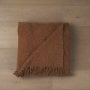 71456 - Kambal Mahogany Woven Cotton Throw Blanket