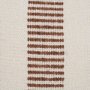 71463 - Levon 22x22 Plush Cream w/ Orange Dashed Stripes Decorative Pillow Cover