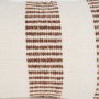 71464 - Levon 13x21 Lumbar Plush Cream w/ Orange Dashed Stripes Decorative Pillow Cover