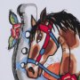 16111 - Wild West III by Mercana Studio Hand-Embellished Framed Artwork Matted under Glass