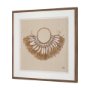 16144 - Papua Necklace II by Mercana Studio Hand-Embellished Textured Framed Artwork Matted under Glass
