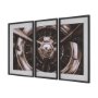 16148 - Vintage Propeller (Sepia) (Set of 3) by Ethan Harper Framed Artwork Matted under Glass
