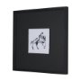 16150 - Galloping Silhouette by Santhosh ch Hand-Embellished Framed Artwork Matted under Glass