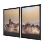 16157 - Dusty Herd Chase (Set of 2) by Ismail Atabek FramedPhoto Print Matted under Glass