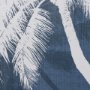 102766-FL - Palm Shadow I (Blue) by Mercana Studio Hand-Embellished Textured Framed Canvas Artwork