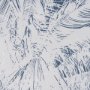 102766-FL - Palm Shadow I (Blue) by Mercana Studio Hand-Embellished Textured Framed Canvas Artwork