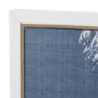 102767-FL - Palm Shadow II (Blue) by Mercana Studio Hand-Embellished Textured Framed Canvas Artwork