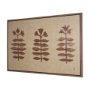 102773-FL - Folk Flowers by Mercana Studio Hand-Embellished Textured Framed Canvas Artwork