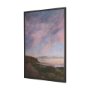 102783-FL - Crescent Sunset I by Mercana Studio Hand-Embellished Textured Framed Canvas Artwork
