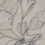 102785-FS - Ginkgo Shadows I by Mercana Studio Hand-Embellished Textured Framed Canvas Artwork