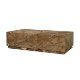 71205 - Matteo Solid Rainforest Rust Marble Rectangular Coffee Table
