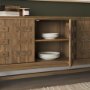 71414 - Truss Cool Brown Wood 4 Door Closed Sideboard