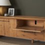 71230 - Belford 94" Light Brown Oak Wood Media Console