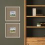16115 - Discovery (Set of 2)  by Ira Havuka Hand-Embellished Framed Artwork Matted under Glass