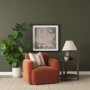 71197 - Saga Stonewashed Rust Chenille Fabric Upholstered Chair