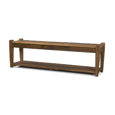 71388 - Ashwick Dark Brown Reclaimed Wood Bench
