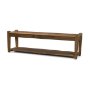 71388 - Ashwick Dark Brown Reclaimed Wood Bench