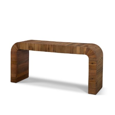 71407 - Denton Medium Brown Relcaimed Wood Console Table