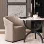71320 - Sondra Gray Performance Fabric Upholstered Club Dining Chair