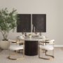 69451V - Hollyfield II Cream Fabric Seat W/ Gold Iron Frame Dining Chair
