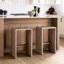 69192 - Aida 26" Seat Height Light Gray Wood Counter Stool