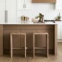 69193 - Aida 26" Seat Height Light Brown Wood Counter Stool