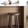 71037 - Weldon Dark Brown Wood w/ Matte Black Metal Counter Stool