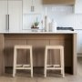 71131 - Colony Light Brown Solid Wood Counter Stool