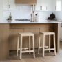 71131 - Colony Light Brown Solid Wood Counter Stool
