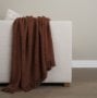 71456 - Kambal Mahogany Woven Cotton Throw Blanket