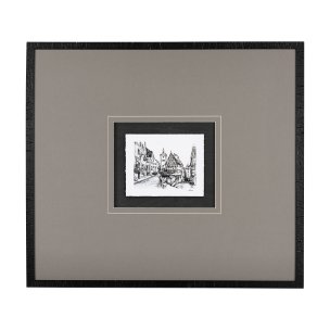 Travel memories I by Natalia a Framed Art Print Matted under Glass