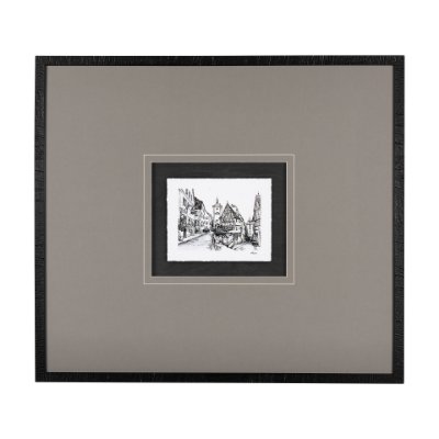 14453 - Travel memories I by Natalia a Framed Art Print Matted under Glass