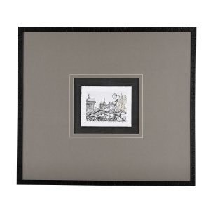 Travel memories III by Natalia a Framed Art Print Matted under Glass