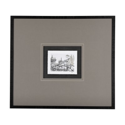 14455 - Travel memories III by Natalia a Framed Art Print Matted under Glass