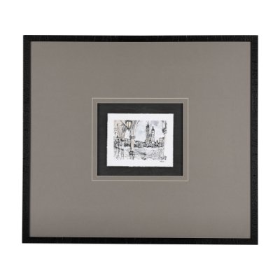 14456 - Travel memories IV by Natalia a Framed Art Print Matted under Glass