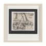14711 - Fireside I by Mercana Studio a Hand Embellished Textured Framed Art Print Matted under Glass