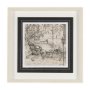 14713 - Fireside III by Mercana Studio a Hand Embellished Textured Framed Art Print Matted under Glass
