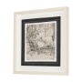 14713 - Fireside III by Mercana Studio a Hand Embellished Textured Framed Art Print Matted under Glass