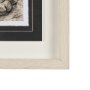 14714 - Fireside IV by Mercana Studio a Hand Embellished Textured Framed Art Print Matted under Glass
