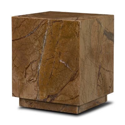 71206 - Matteo Solid Rainforest Rust Marble Square Side Table