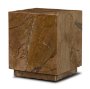 71206 - Matteo Solid Rainforest Rust Marble Square Side Table