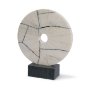 71475 - Orin White Marble Round Disc Decorative Object