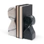 71476 - Shadow White & Black Marble Bookends