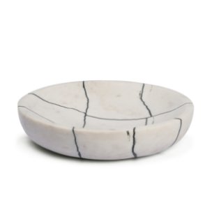 Sintessi Round White Marble Decorative Bowl