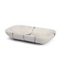 71484 - Sintessi Rectangular White Marble Decorative Bowl