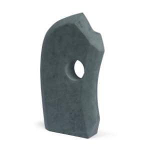Carico Sculptural Gray Marble Decorative Object