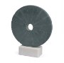 71489 - Orin Gray Marble Round Disc Decorative Object