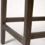 68588 - Kensington 27.5" Seat Height Beige Fabric Seat Brown Wood Frame Counter Stool
